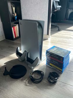 PS5 Launch Edition with 10 games, two controllers and more accessories (Used)