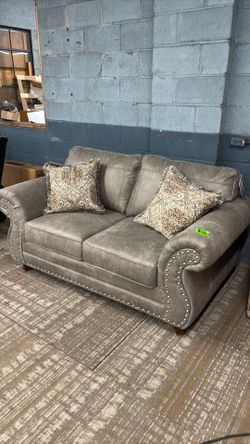 Grey Loveseat Couch