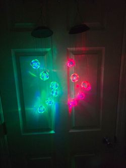 Solar LED Color-Changing Wind Chime Lights – Set of 2
