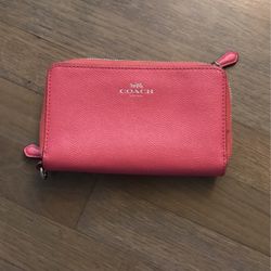 Pink Coach Wallet