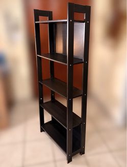 5-Shelf Bookcase – Black