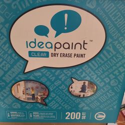 Idea paint! Make Any wall A Dry erase Board. 200sq Ft Kit 