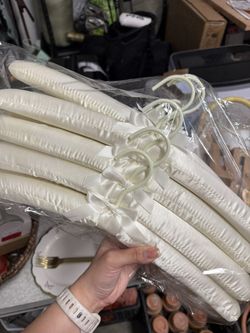 Satin Ivory Cushion Hangers (11)