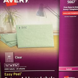 Avery 5667 Printable Return Address Labels NEW