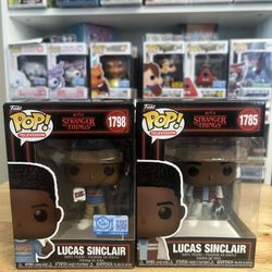 2 Season 5 Lucas Sinclair Funko Pops Stranger Things with Boombox & Popcorn #1785 #1798