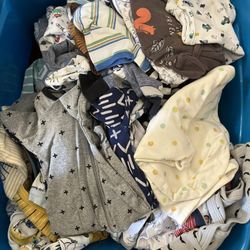 Large Lot If Baby Boy Clothes, Rocker Seat