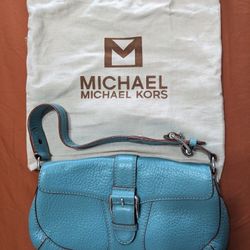 MK TURQUOISE LEATHER SMALL PURSE 