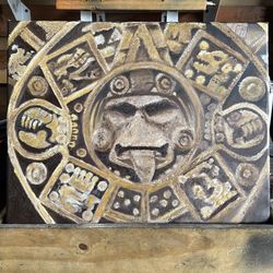 Aztec calendar painting