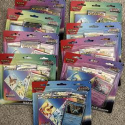 9 Pokemon Prismatic Evolutions 3 Pack Tech Stickers 