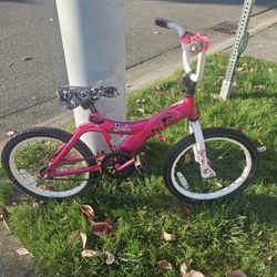 Kids Bike Huffy Barbie FB18, Foot Brakes, 3-9 Years, Good Condition 