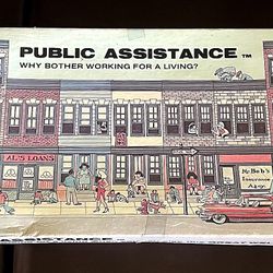 RARE 1980 “Public Assistance” Board Game – Controversial / Banned Vintage Collector’s Piece