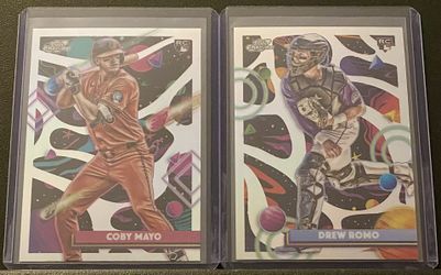 2025 Topps Cosmic Chrome Coby Mayo & Drew Romo Rookie Refractor
