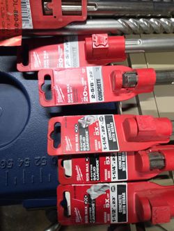 Milwaukee SDS Max Drill Bits Lot