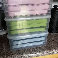 3 Ice Mold Trays Small Ice Round