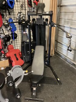 Inspire Centr 1 Compact Functional Trainer With Bench & 160 lb Weight Stack