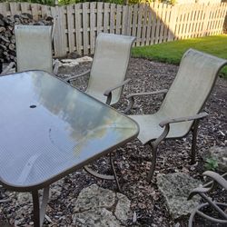 Table and chairs
