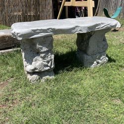 Tall Custom Concrete Bench