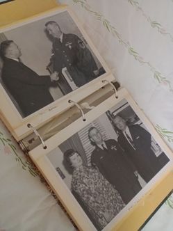 Vintage Military Photo Album Binder