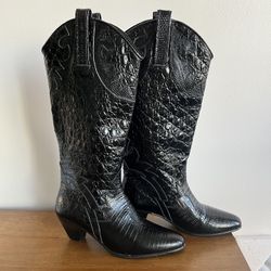 Leather Cowboy Boots
