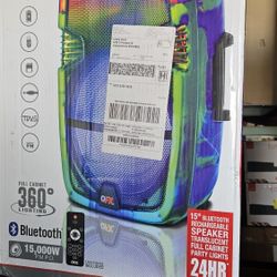 15" Party Speaker  Led Light Bluetooth NEW 