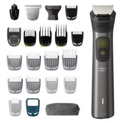 Philips Multigroom Series 9000 All-in-One Trimmer Set, Gray 20-Piece, with Storage Pouch