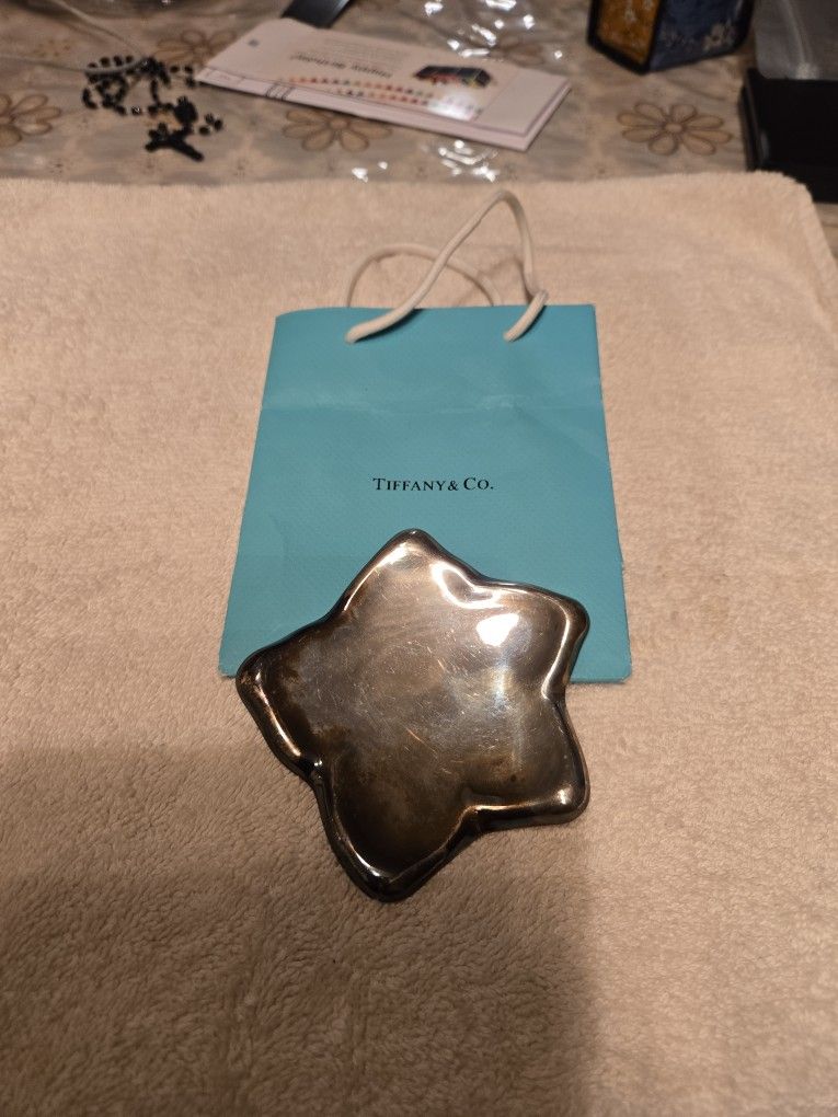 Tiffany & Co Silver Star Christmas Holiday Ornament by Elsa
