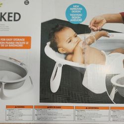 Compact Folding Baby Bathtub (Boon Naked)