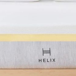Like New Queen Helix Mattress- Box Spring & Bed Frame Optional 