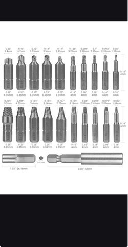 20-Piece Screw Extractor and Drill Bit Set