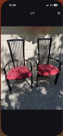 Italian 80’s pair of chairs