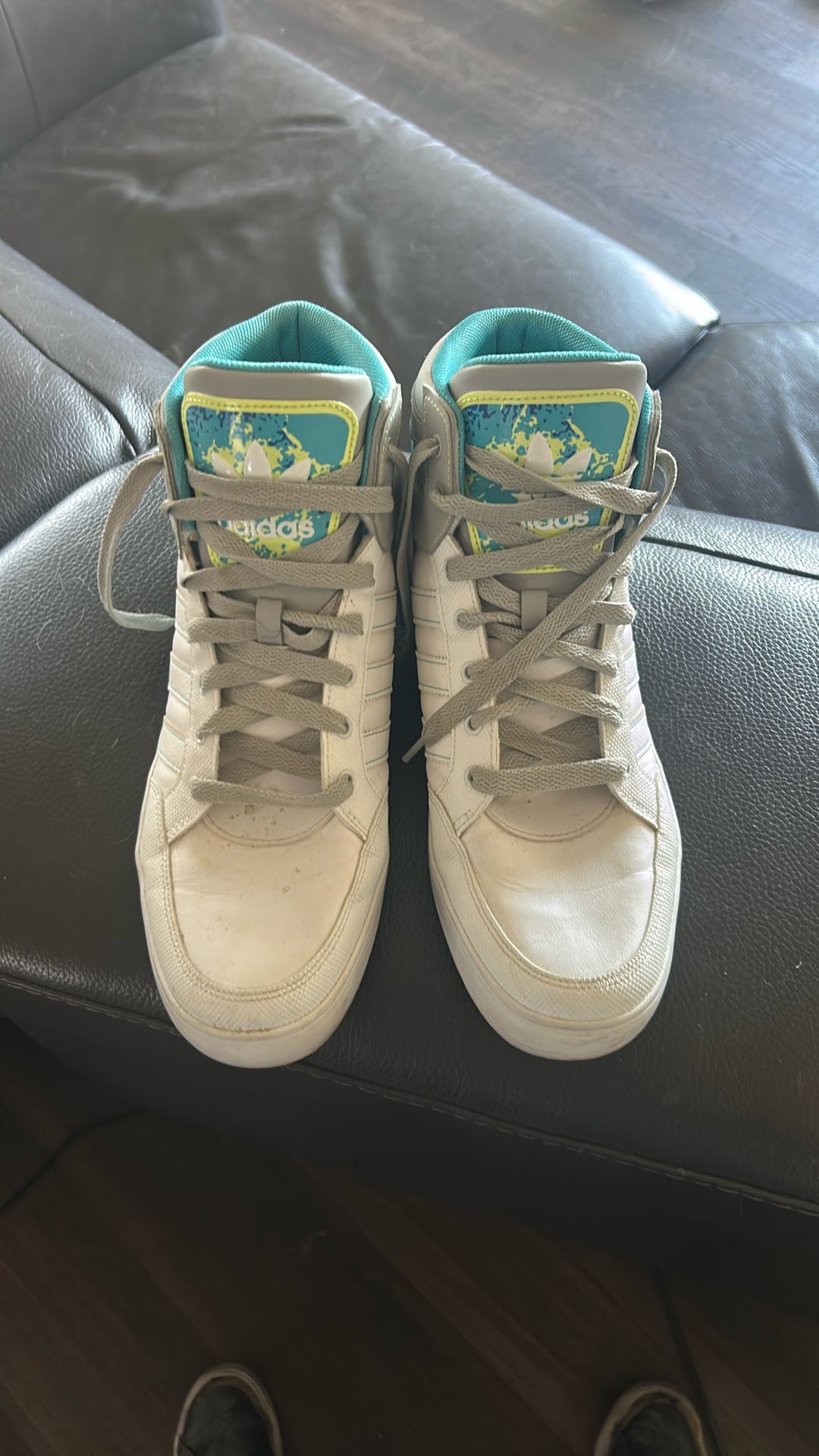 Adidas White And Blue 