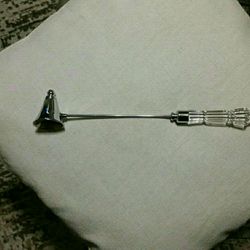 Waterford Crystal Lismore Candle Snuffer / Hallmarked