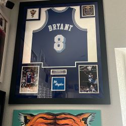 Signed Framed Kobe Bryant Jersey