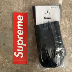 Supreme X Jordan Crew Socks (2 Pack) Black