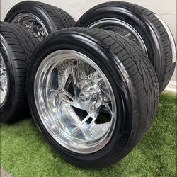 new 17x11 American racing billet wheels wrapped in toyo tires