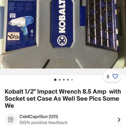 1/2 “ Corded Kobalt Impact Wrench 