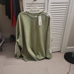 $45 - Olive Green - Womens Oversized Sweatshirt- Size: L/Xl
