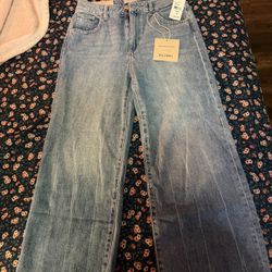 Hepburn Premium Jeans High Waist And Wide Leg