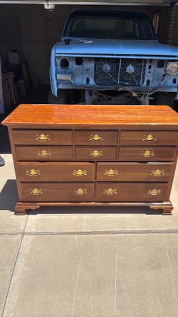 Large solid wood dresser