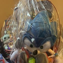 Sonic Plush:backpack Easter Basket