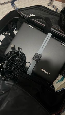 Laptop, electric watch(idk which one) suitcase and Adidas bag
