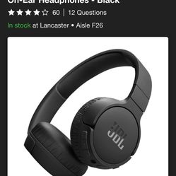JBL Tune 670NC Bluetooth Wireless On-Ear Headphones - Black