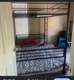 Two sets of bunk beds