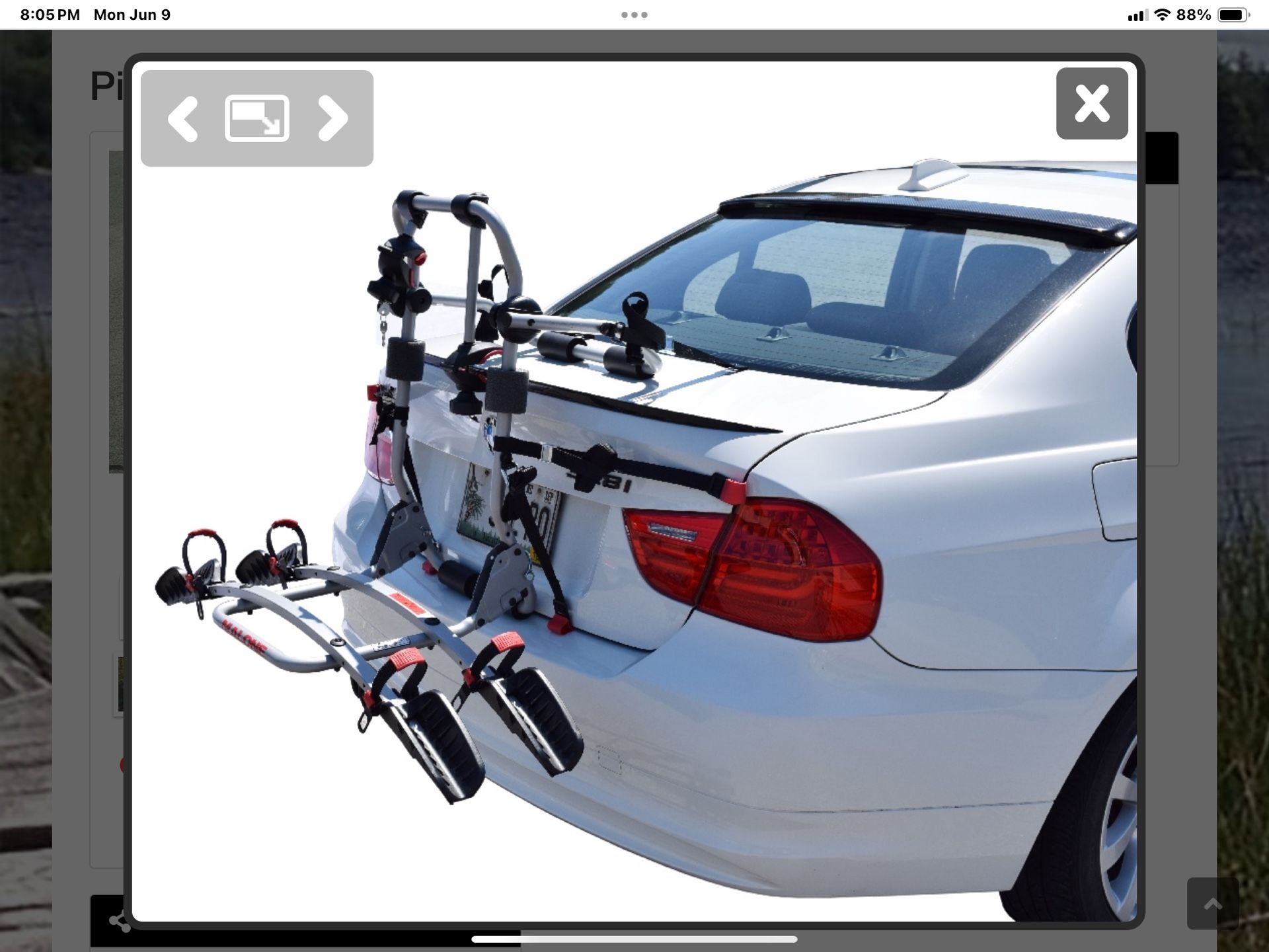 Malone Bike Trunk Rack/Bike Rack For Vehicle - Holds 2 Bikes - Located In Weston 33326 - $180 OBO