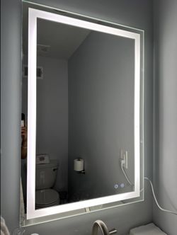 LED Bathroom Mirror - Anti-Fog, 3 Color LED Mirror, Waterproof