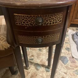 Antique end table as is A little Scaffed At Top