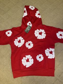 Brand New Red Denim Tears Hoodie