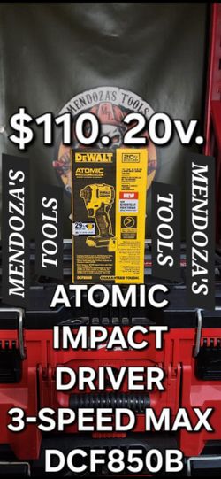 Dewalt Atomic Impact Driver 3-Speed 20v MAX 
