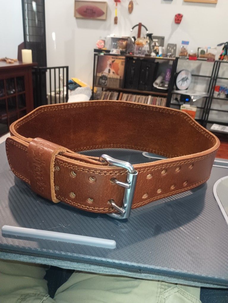 Aesthreadics Weight lifting belt, Size Large, Made In Usa