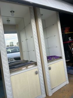 2 living room decor shelves
